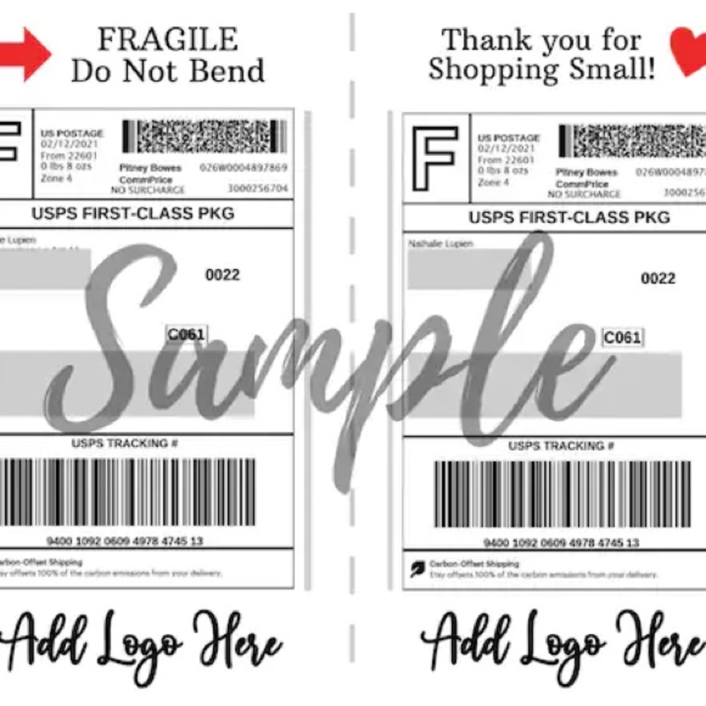 ⭐️Extra shipping label⭐️ $3
